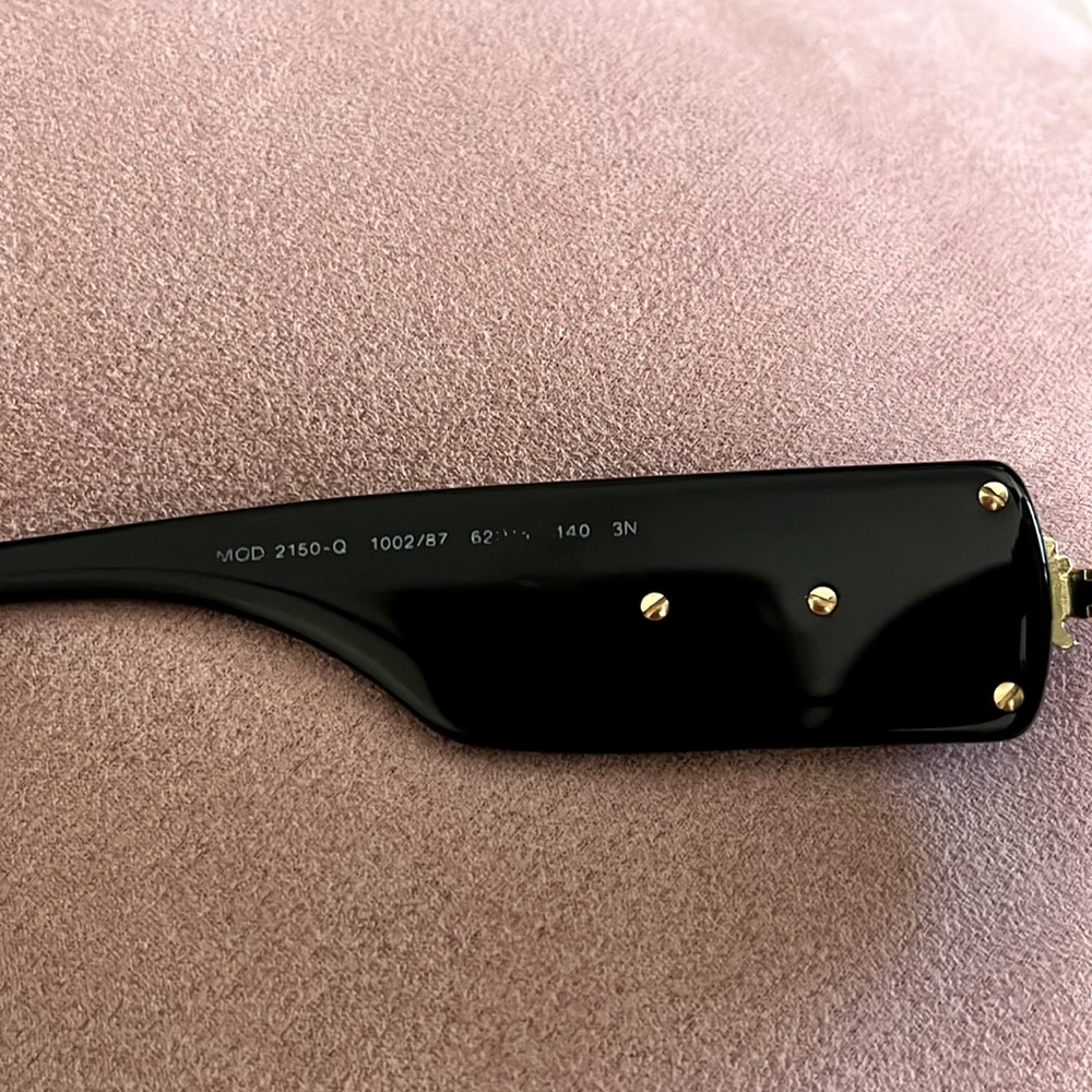 Versace Sunglasses with Black and Gold Design - Picture 7 of 7